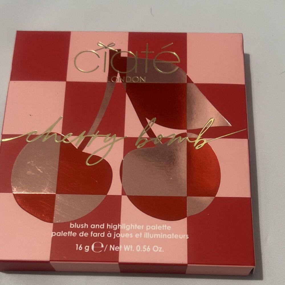Ciaté London Cherry Bomb Blush Highlighter Palette So Sweet Cherry Fizz Juicy